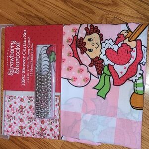 Strawberry Shortcake Shower Curtain 🍓